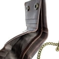 thumbnail image 4 of Men Biker Long Chain Trifold Wallet in Vintage Hunter Antique Leather with RFID Blocking, 4 of 11