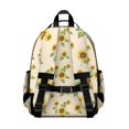 thumbnail image 3 of Sunflower Cream Pattern Cute School Backpack Bag for School with Padded Back and Adjustable Shoulder Straps 15.25"x11.5"x5.25", 3 of 5