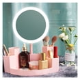 thumbnail image 1 of LED Makeup Mirror Desktop Lamp USB Charging Light Touch Dimme Cosmetic Mirror With Storage Makeup Natural Light Vanity Mirrors ,Widely Use, 1 of 7