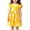 a-Yellow197138, variant on FINALGANG Girls Kids Floral Print Dress Ruffle Short Sleeve Crewneck Pleated Skirt Casual Summer Dress For Beach Vacation Daily Wear Yellow 18-24 Months