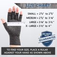 thumbnail image 3 of 1 par de guantes de compresión para artritis para mujeres y hombres, guantes de compresión sin dedos, transpirables y que absorben la humedad para aliviar dolores del túnel carpiano, dolores, 3 of 6