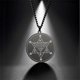 thumbnail image 1 of Vintage Wicca Abracadabra Pendant Necklaces Stainless Steel Occult Wahyeh Blessed Pentagram of Solomon Amulet Jewelry, 1 of 5