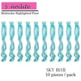 thumbnail image 2 of Colored Highlights Straight/Curly Clip in Hair Extensions Synthetic Hair in Multiple Colors, 2 of 6