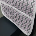 thumbnail image 3 of Geometric Microwave Oven Cover, Chevron Zigzag Pattern with Hand Sketched Lines, Water Resistant Organizer with Pockets for Kitchen, 36" x 12", Pale Pink Charcoal Grey, by Ambesonne, 3 of 4