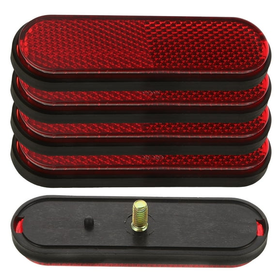 TABLZONE 5Pcs Red Plastic Motorcycle and Scooter Reflectors Bike Spoke Accessories for Garden Safety and Visibility