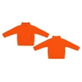 thumbnail image 2 of Creative Knitwear Kids Full Zip Polar Fleece Jacket, Orange, Sizes 12m-6, 2 of 7