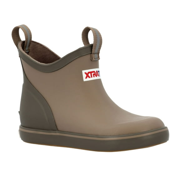 XTRATUF Little Kids 4in ADB Ankle Deck Boots, Color: Earth Brown, Size: 9 (XKAB901C-9)