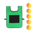 thumbnail image 1 of 5 Set Dodgeball With 1 Sticky Vest Games With Strap Interactive Throwing Game Sticky For Kids Outdoor Playing, 1 of 9