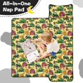 thumbnail image 4 of Tractor and Barns Cream Pattern Teens Toddler Nap Mat with Pillow, Sleeping Mat Bag for Preschool Daycare 60"x20", 4 of 6