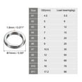 thumbnail image 2 of Anillos de separación para pesca Uxcell, paquete de anillo plano doble para agua salada y dulce 1.8mm x 14mm, 2 of 5