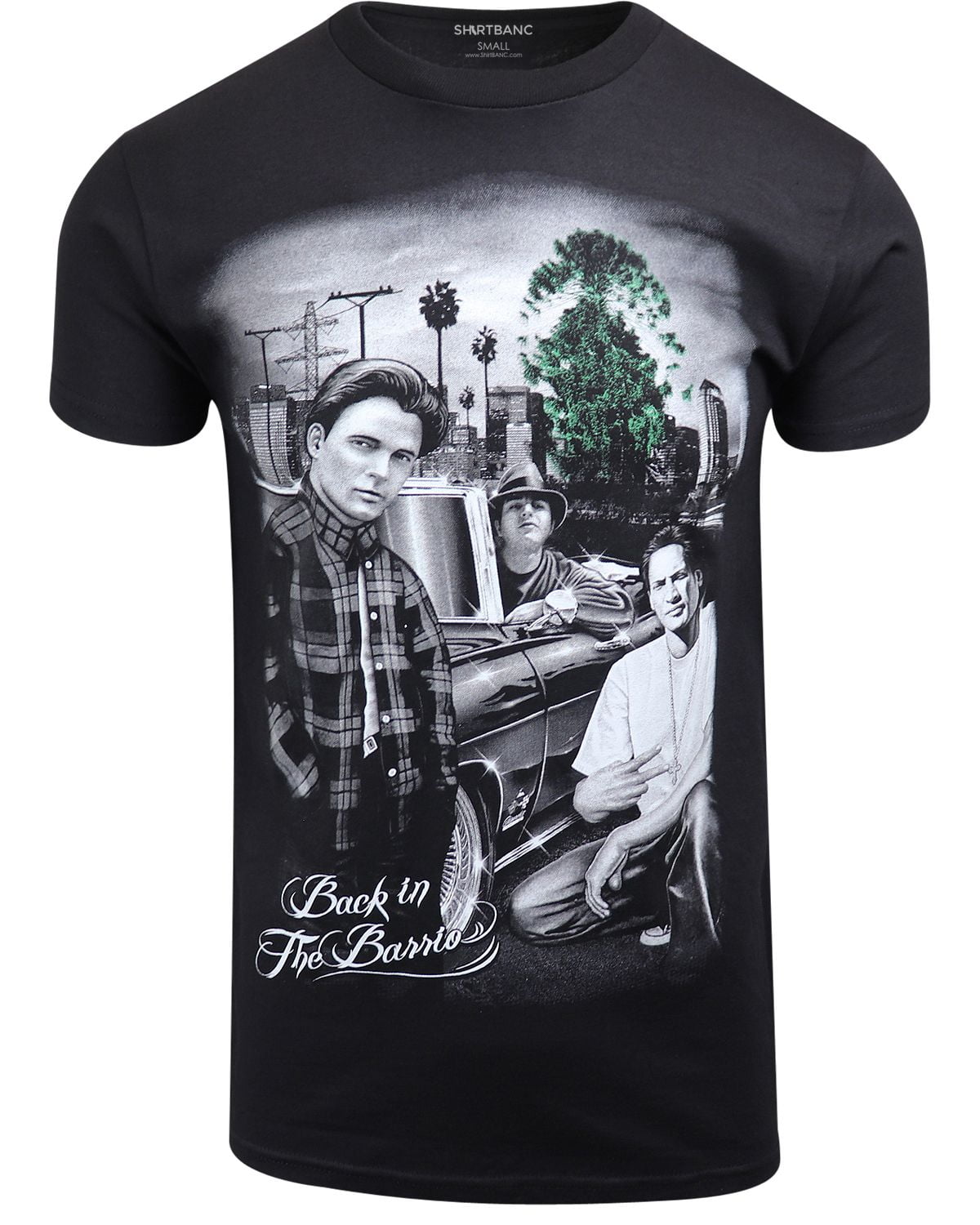 ShirtBANC Mens Chicano Inspired Vatos Shirt Blood In Blood Out Movie