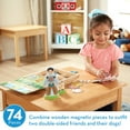 thumbnail image 3 of Melissa & Doug Occupations Magnetic Dress-Up Wooden Dolls Pretend Play Set (82 pcs), 3 of 10