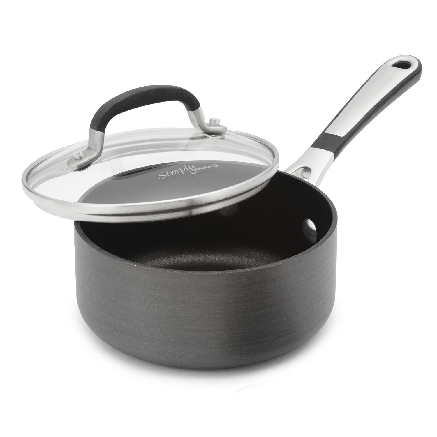 Simply Calphalon Nonstick 1-Quart Sauce Pan with Cover - Walmart.com