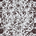 thumbnail image 2 of Zelouf Dbl Border Rose Motif Print On Cotton Stretch Popli  , Sewing, DIY, Crafts Fabric by the Yard, White/brown, 1 Yard, 2 of 2
