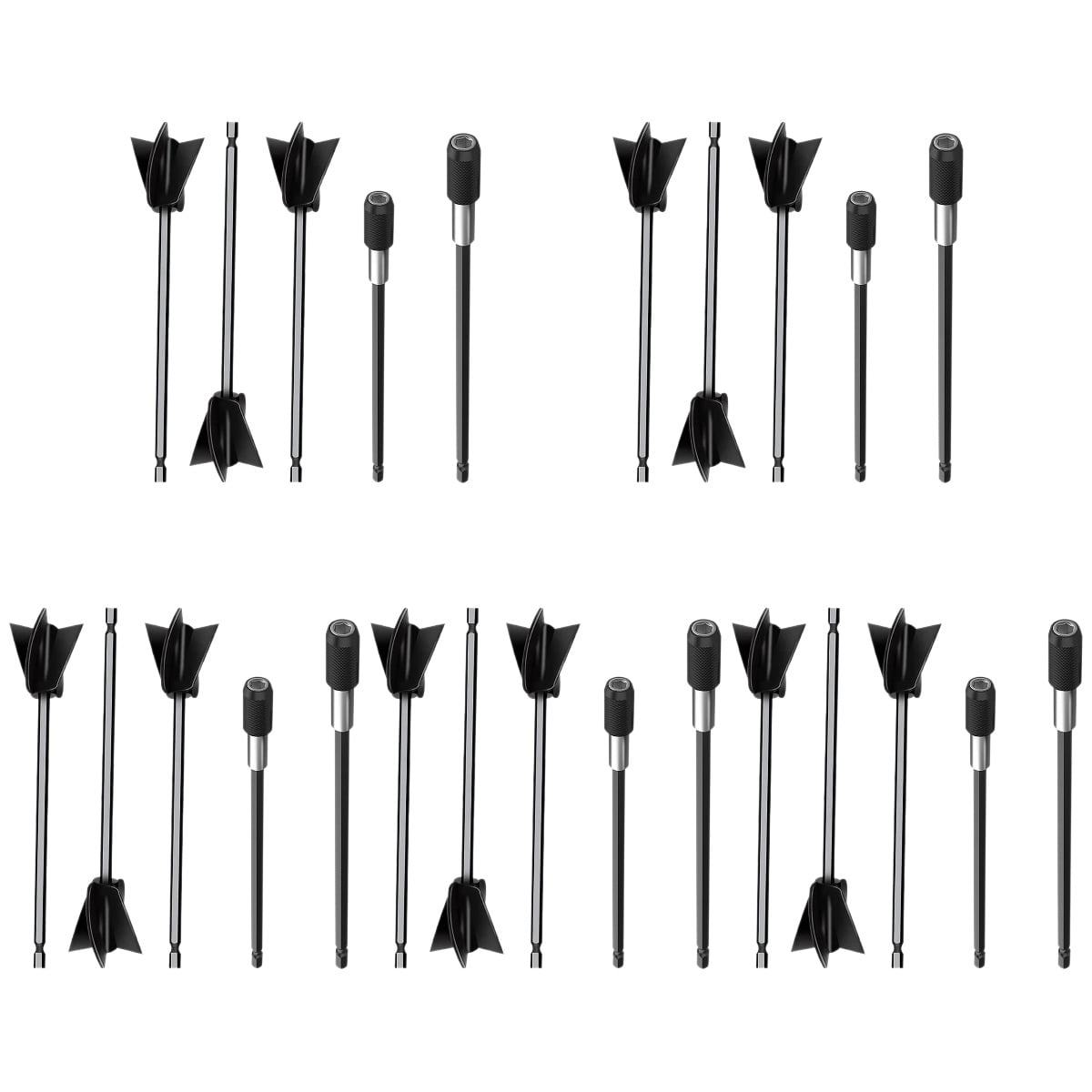 5 Sets Resin Mixer Paddles Epoxy Mixer Paddles Paint Mixer Paint