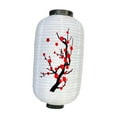 thumbnail image 4 of Linterna de estilo japonés tradicional, pantalla colgante decorativa, luces de tela, decoración de restaurantes japoneses para Festival, patio, fiesta BlancoCuerpoPequeñoFlor Soledad linterna japonesa, 4 of 10