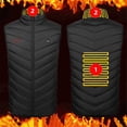 thumbnail image 2 of Usb Charging Block, Unisex Zipper One Control 2 Zone Heating Cotton Jacket, Heated Mens Dress Jacket, 2 of 6