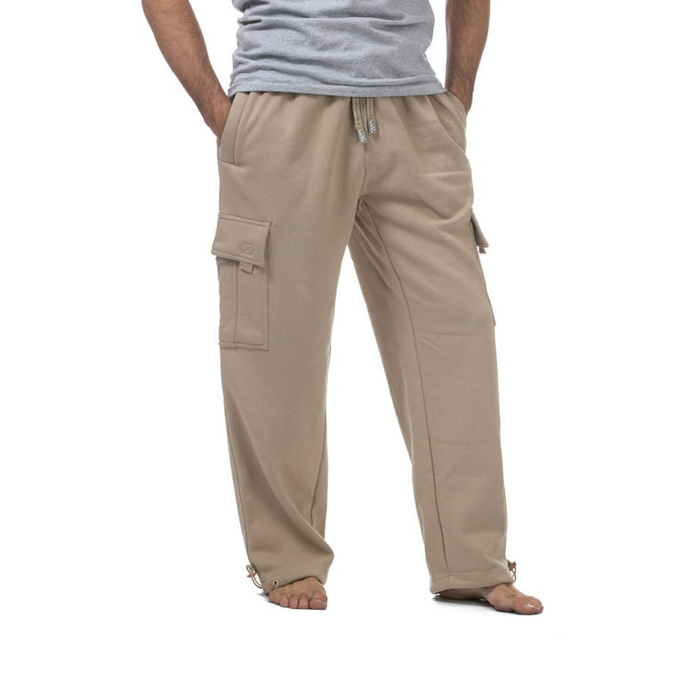 PROCLUB Men's Heavyweight Fleece Cargo Pants (1Pc)