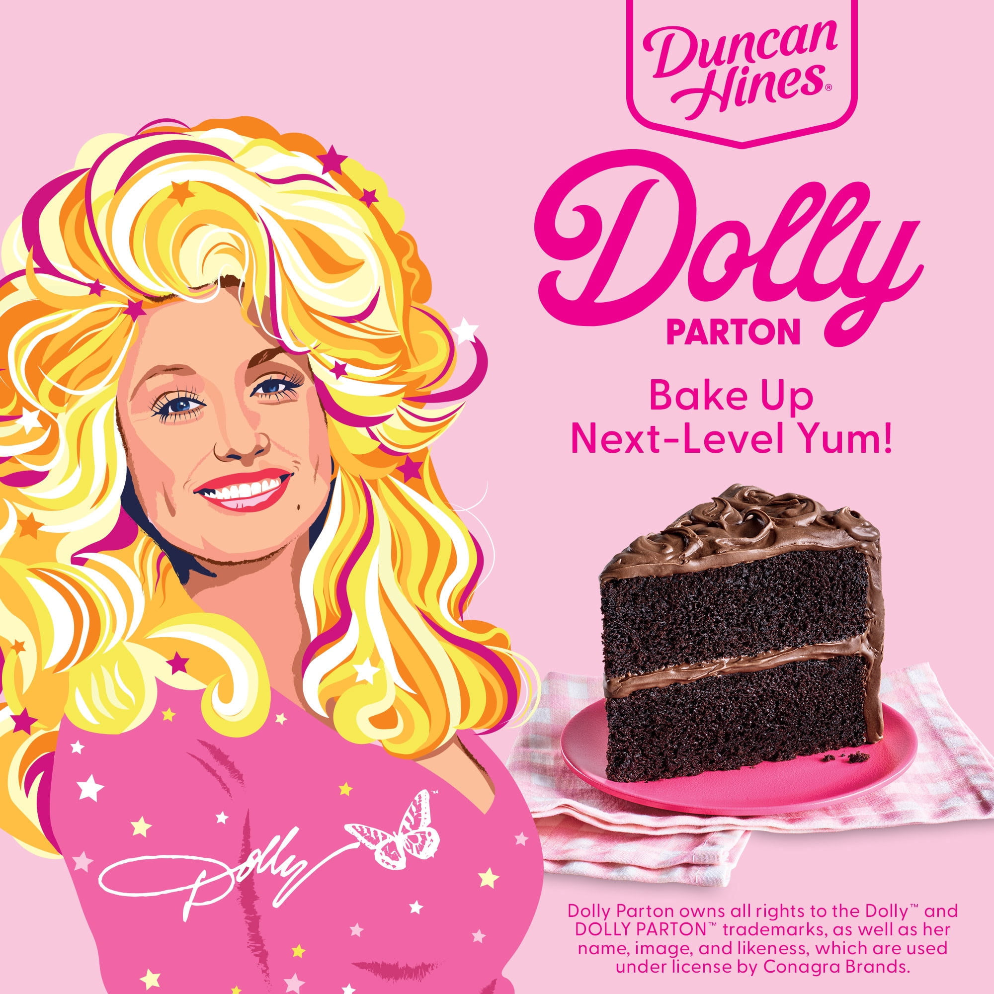 Duncan Hines Dolly Parton's Favorite Chocolate Flavored Cake Mix, 18 oz
