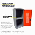thumbnail image 4 of Locker Casillero Multiusos Alvek 1 Puerta Tipo Cuadro Color Naranja — Sistema para Candado, 4 of 4