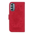 thumbnail image 3 of Feishell Wallet Phone Case for Motorola Moto G Stylus 5G (2022),for Women Men,Butterfly & Rose Embossed PU Leather Magnetic Clasp Flip Stand Card Slots Shockproof Ultra Thin Protective Cover,Red, 3 of 8