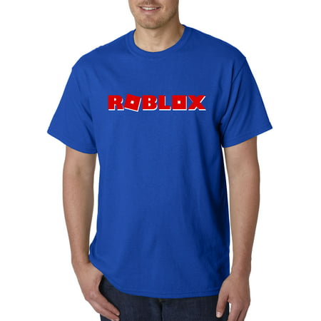 New Way 922 Unisex T Shirt Roblox Logo Game Filled Xl Royal Blue - roblox t shirt blue