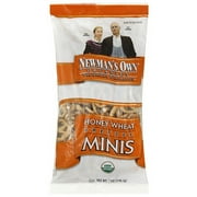Newman's Own Organics Honey Wheat Pretzel Minis, 7 oz (Pack of 12