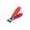 Red, variant on Nail Clipper, Anti Splash Thick Toenail Cutter Slanted Edge Dead Skin Remover Cuticle Trimmer Heavy Duty Manicure Pedicure Tool Stainless Steel Grooming Instrument Red