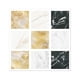 thumbnail image 1 of Wosthever Adhesivo de pared de azulejo de cristal, decoración de cristal, Panel de patrón de mármol, fuerte viscosidad, alta resistencia al Decoración del hogar Tipo 2, 1 of 6