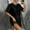 Black, variant on Metallic Dress for Women Shiny Disco Sparkly Tshirt Dress Holiday Party Dresses Festival Outfits Shiny Short Sleeve Party Disco Oversized Tshirt Dress Metallic Tee Shirt Dress Silver M