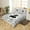 Grey White, variant on Erosebridal Wildlife Wolf Comforter Cover King, Rustic Jungle Bedding King Size, Brown Cheetah Print, Reversible（No Comforter）