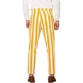 thumbnail image 3 of INSPIRE CHIC Stripe Business Pants for Men's Slim Fit Tapered Dress Pants, 3 of 4