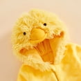 thumbnail image 3 of RUINIXCW Toddler Baby Girl Boy Halloween Duck Costume Cosplay Outfit Infant Fall Winter Clothes Snowsuit Fleece Jumpsuit Long Sleeve Hooded Romper, 3 of 10