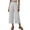 White, variant on Qiopertar Linen Cropped Trousers for Women Loose Fit Striped Pants with Extra Large Patch Pocket Casual Comfy Breathable Wide Leg Pants, Blue XXL