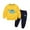 Yellow, variant on Toddler Boy Outfits Set Pants Set Going Out Casual Print Loose Simple Long Sleeve Clothes Sets Clothing Suits