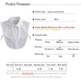 thumbnail image 3 of LoudSung Fake Collar Detachable Half Shirt Blouse False Collar Elegant Dickey Office Collar Design for Women Girls, 3 of 7