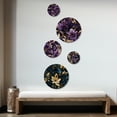 thumbnail image 2 of Designart "Sapphire And Gold Elegance" Floral Round Wall Art Set Of 5 - Blue Cottage Living Room Wall Metal Art Set, 2 of 6
