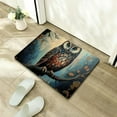 thumbnail image 5 of ZFLMY Owl Branch Forest Theme Fast Absorption Home Bath Mat 24x16in, 5 of 5