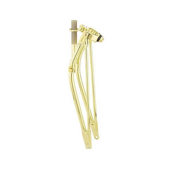 Lowrider 26" Classic Straight Spring Fork 1" Gold Bike Part, Bicycle Part, Bike Accessory, Bicycle Accessory