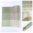 thumbnail image 2 of Unique Bargains Placemats Set of 6 for Dining Table Decor Washable Table Mat Gray Green, 2 of 7