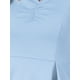 thumbnail image 5 of Vestido de cóctel A-Line de color sólido con escote corazón y mangas 3/4 para mujer Inspire Chic, azul claro, talla S, 5 of 5