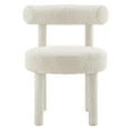 thumbnail image 6 of Modway Toulouse Boucle Fabric Dining Chair - Set of 2 in Ivory, 6 of 10