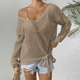 thumbnail image 4 of Neewe Women Summer Knit Vest Cap Sleeve Crochet Tops Hollow Out Cover Up Tank Top Pullover Beach Vacation Clothes, 4 of 7