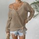 thumbnail image 4 of Neewe Women Summer Knit Vest Cap Sleeve Crochet Tops Hollow Out Cover Up Tank Top Pullover Beach Vacation Clothes, 4 of 7