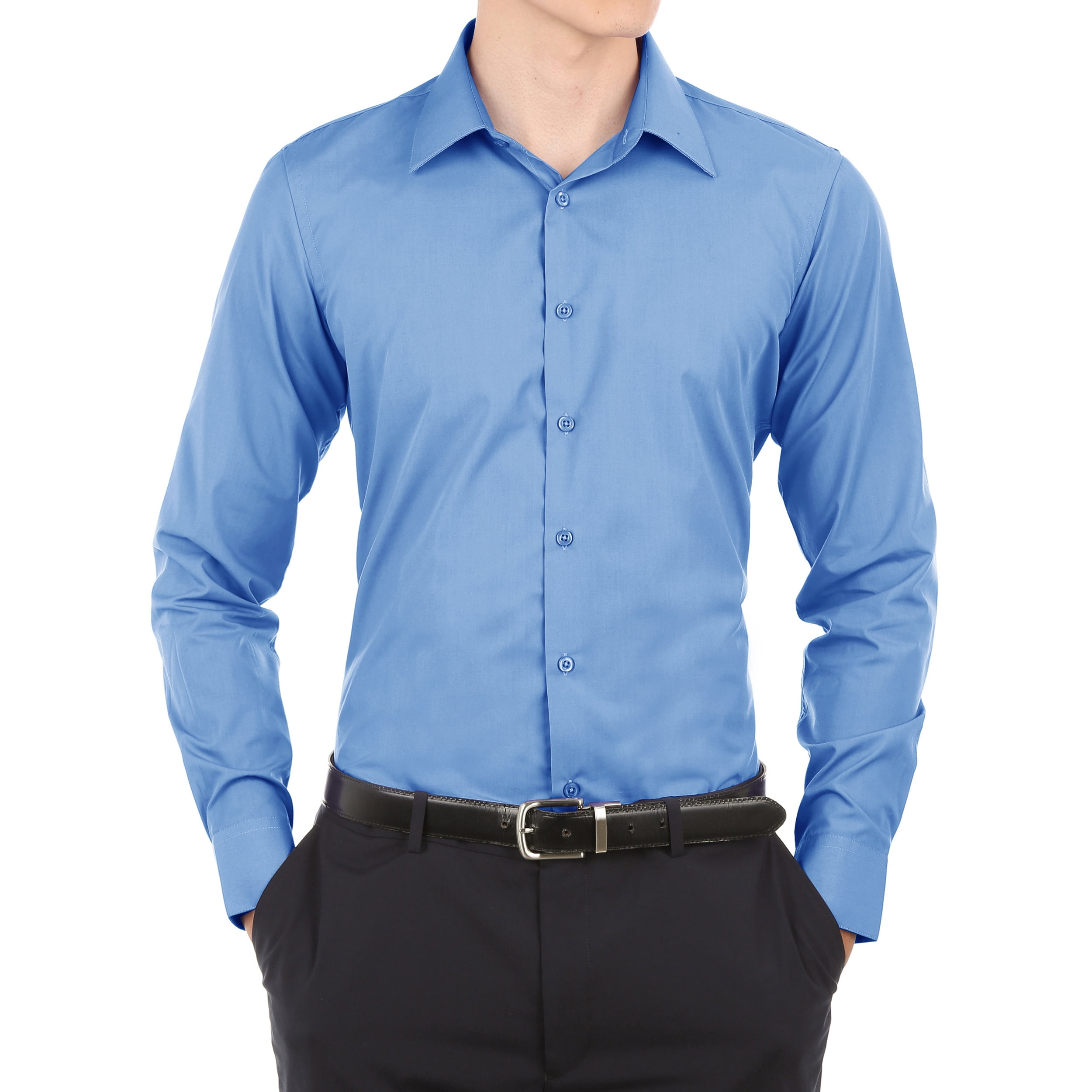 light blue slim fit shirt