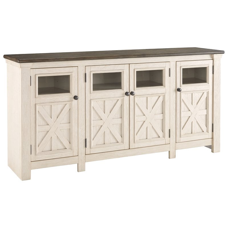 Ashley Furniture Design Bolanburg Extra Large Tv Stand In Two Tone