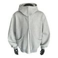 thumbnail image 3 of XIAONU Mens Hoodies Lightweight Comfortable Zip Up Hoodie Sweatshirts Casual Loose Fit Pullover Jacket For Daily Wear, 3 of 6