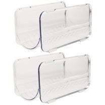 UNOMOR 2Pcs Tumbler Organizer for Home Use Dust-proof Water Bottle Shelf Organizer Plastic Clear