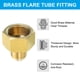 thumbnail image 4 of Adaptador de conector de flare Uxcell SAE 45 grados de latón, accesorio de tubo de flare 3/4 pulgadas hembra flare x 1/2 pulgadas macho flare 1 pcs, 4 of 7