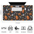 thumbnail image 5 of Long Mouse Pads for Desk,Gray Halloween Pumpkins Skulls and Bones Desk Mats on Top Of Desks, Desk Mouse Pad Extra Large with 3mm Non-Slip Base and Stitched Edge for Gaming,Office,Work,Home 47.3"x23.6", 5 of 6